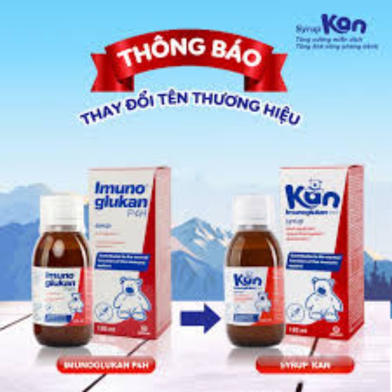 Imunoglukan P4H (Syrup kan) - Tăng cường hệ miễn dịch, nâng cao sức đề kháng (lọ 120ml)