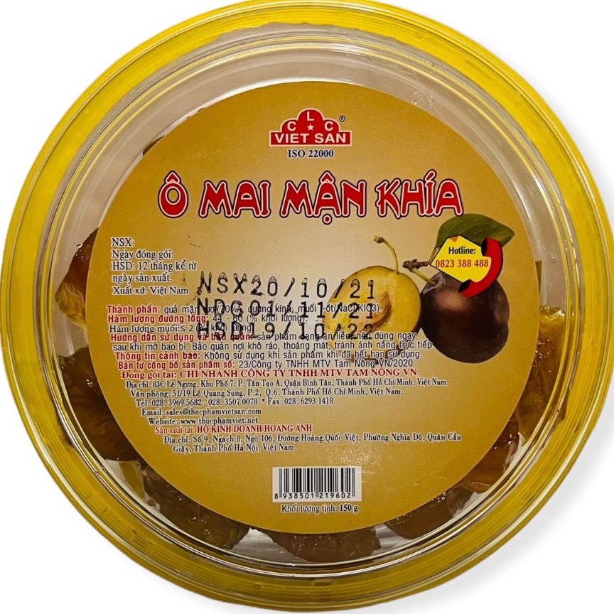Ô mai mận khía 150g