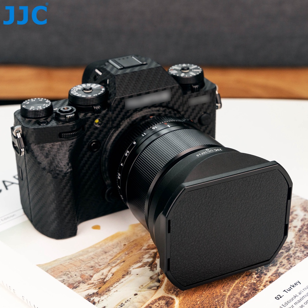 JJC LH-XF18 Loa Che Nắng Kim Loại Vuông Cho Ống Kính Fujinon XF 18mm F1.4 R LM WR Máy Ảnh Fuji Fujifilm X-S10 X-Pro3 X-T30 X-T20 X-T200 X-T4 X-T3E X-E X7S X-T30 X-T20 X-T200 X-T4 X-T3E X7S