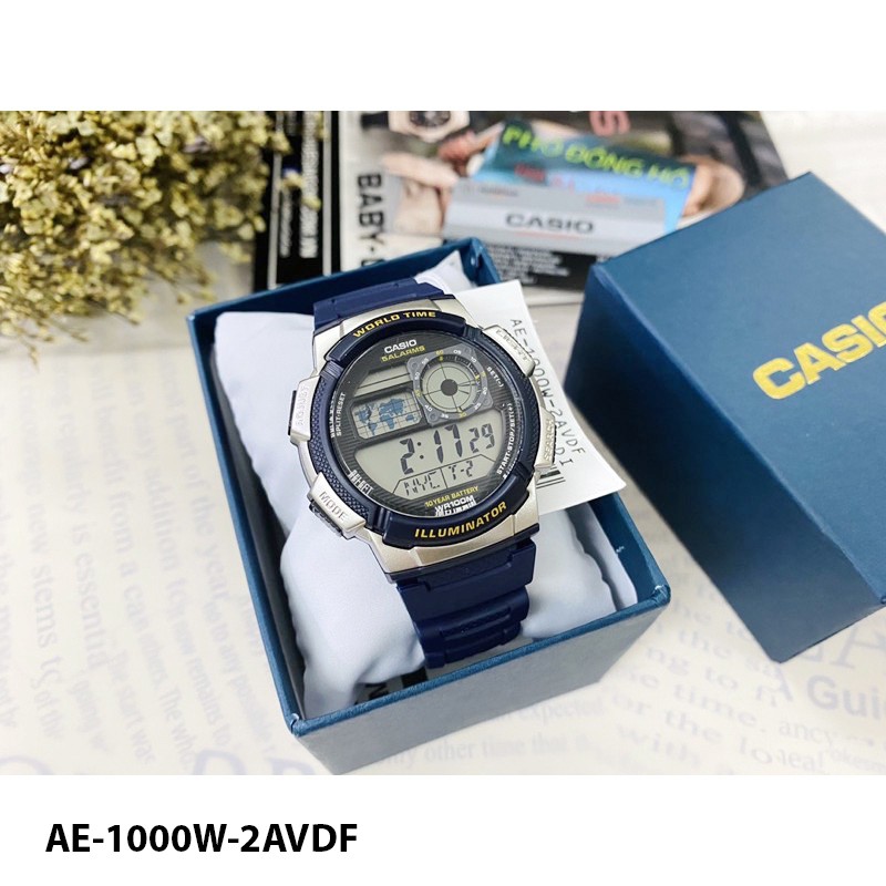 [FULL MÀU] Đồng hồ nam thể thao Casio chính hãng Anh Khuê AE, AE-1000W, AE-1200WHD,