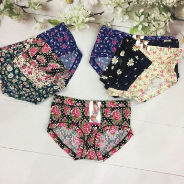 [Mã 12FASHIONSALE1 giảm 10K đơn 50K] Sét 10 quần lót su điều hoà thông hơi cạp cao 5084 | WebRaoVat - webraovat.net.vn