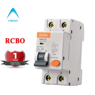 Cầu Dao RCBO 50A  chống giật , Chống rò , chống quá tải  DOBO 50A