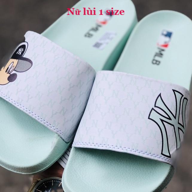 Dép unisex 𝐌𝐢𝐜𝐤𝐞𝐲 ❤️FREESHIP + Hộp❤️ dép mlb mickey quai ngang thể thao nữ in nhiều màu, mc để IP siêu bền, 𝐌𝐋𝐁-𝐌𝐢𝐜𝐤𝐞𝐲