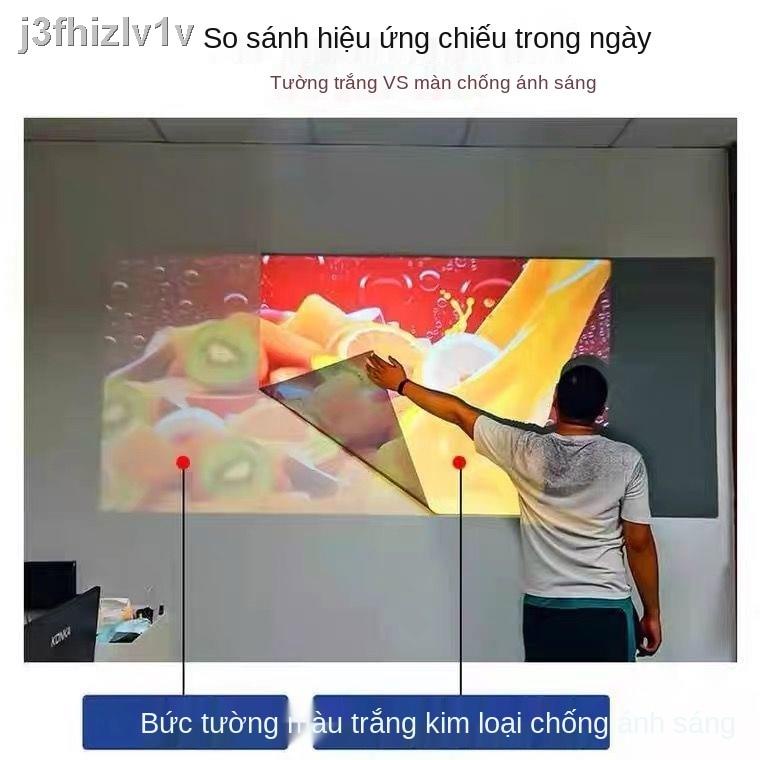 [Mới nhất ]Màn hình tăng độ lợi ban ngày 4K HD kim loại chống ánh sáng mềm Khung ảnh Đường viền Trang chủ máy chiếu 3D T