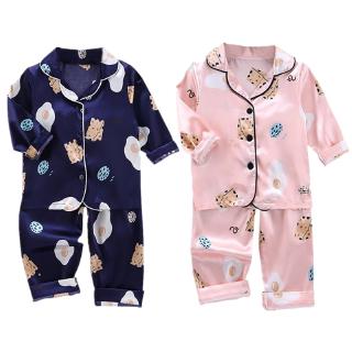 Bộ Đồ Ngủ Vải Phi Bóng Thoải Mái Cho Bé