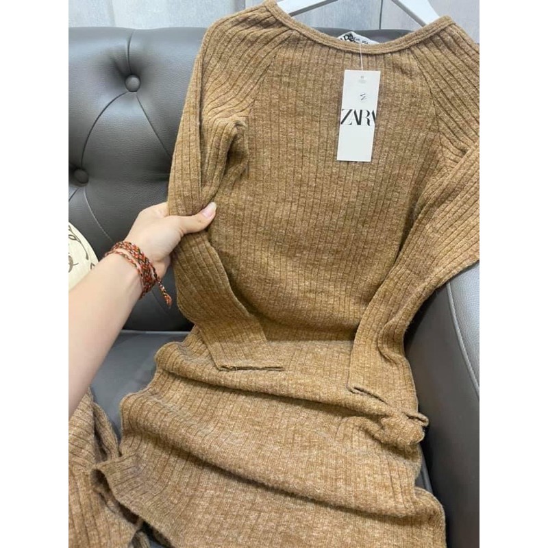 Váy len zara kèm ảnh thật