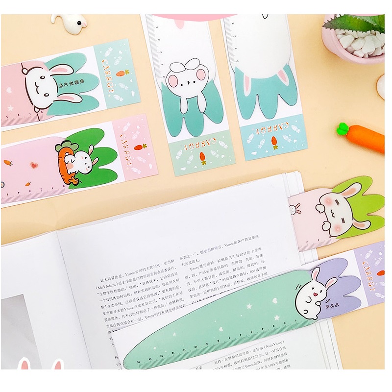 Thước kẻ hình cà rốt dễ thương 15cm cho học sinh