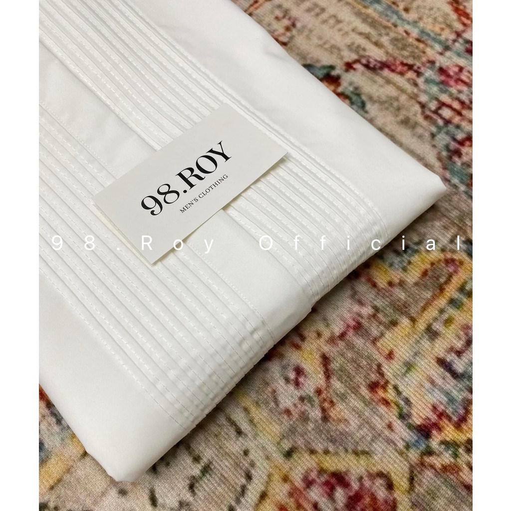 Áo sơ mi nam xếp ly chất vải lụa nến