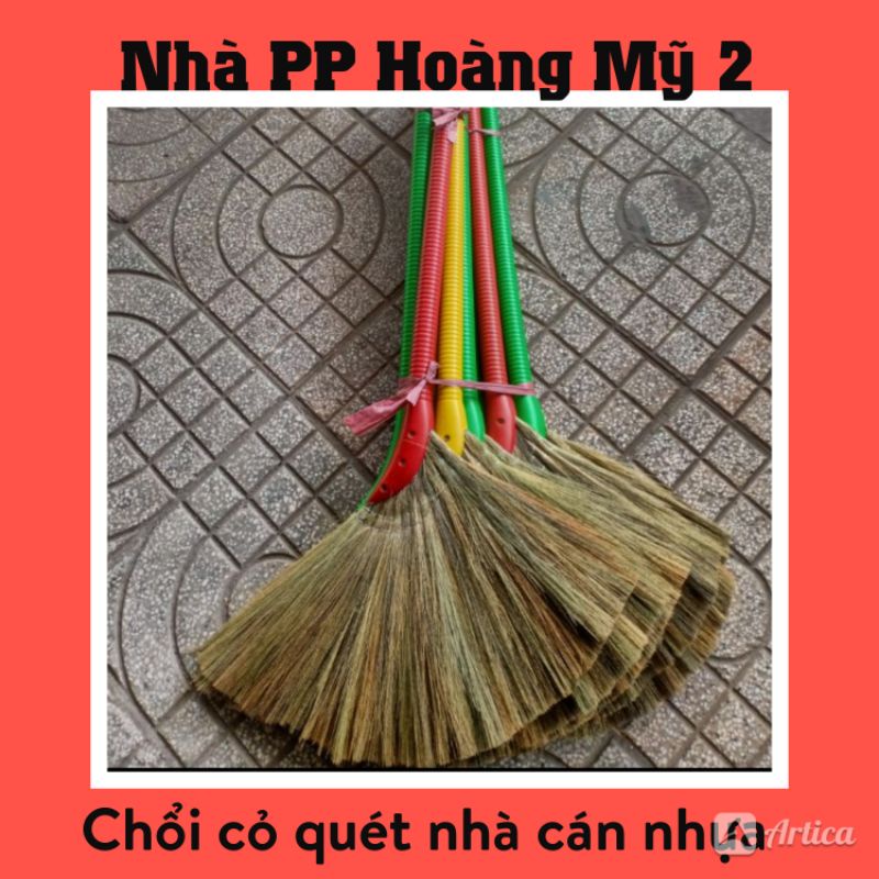 Chổi cỏ quét nhà cán nhựa