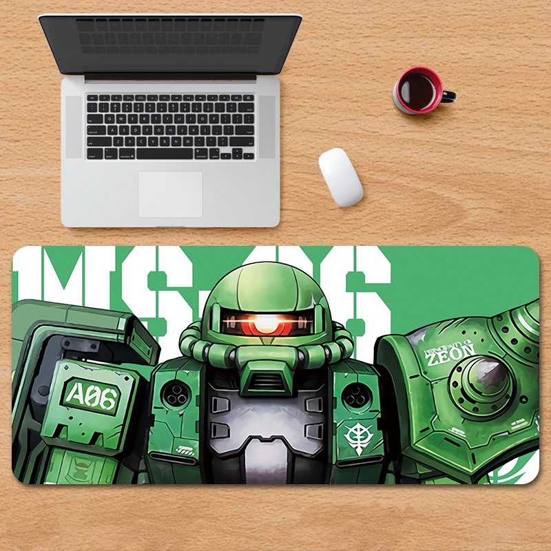 Miếng lót chuột, pad chuột 80x30cm, 90x40cm dày 3mm chống trượt Gundam Gaming
