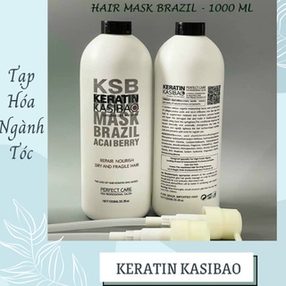 Keratin kasibao ksb brazil thủy phân phục hồi tóc hư tổn nặng 1000ml