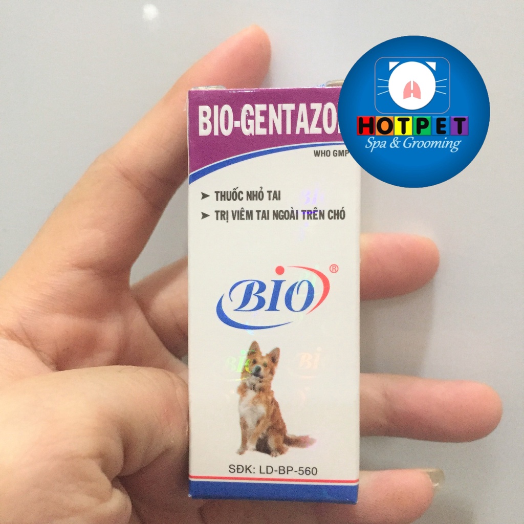 GENTAZOL - Dung dịch nhỏ tai hỗ trợ tình trạng viêm tai ngoài trên chó [10ml]