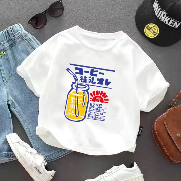 Áo Thun Cotton Tay Ngắn Màu Trơn Phong Cách Mới Cho Bé Gái Th