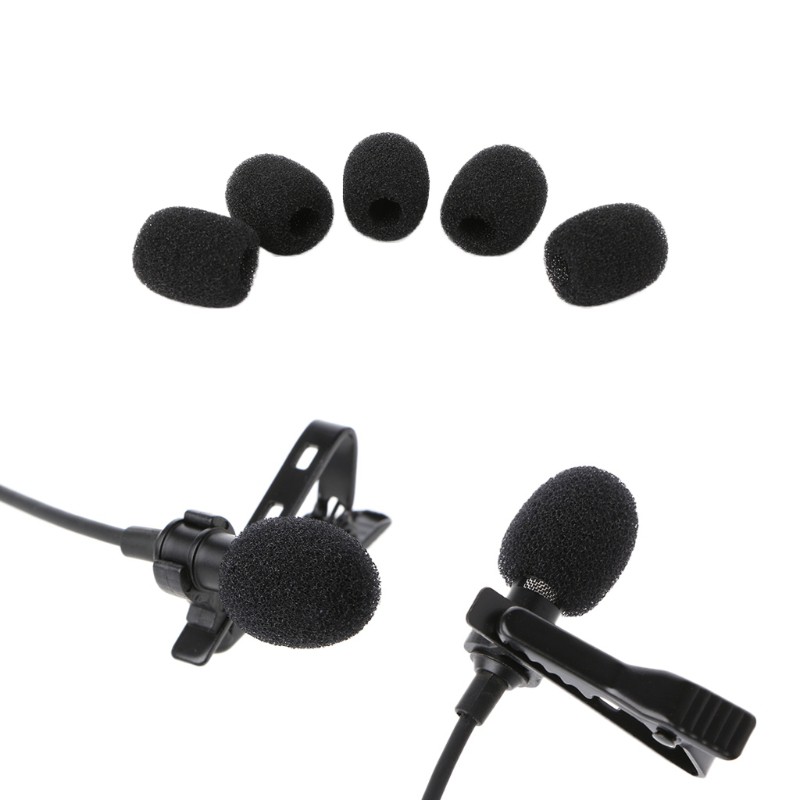 Bộ 5 Miếng Xốp Tròn Bọc Đầu Micro 6mm