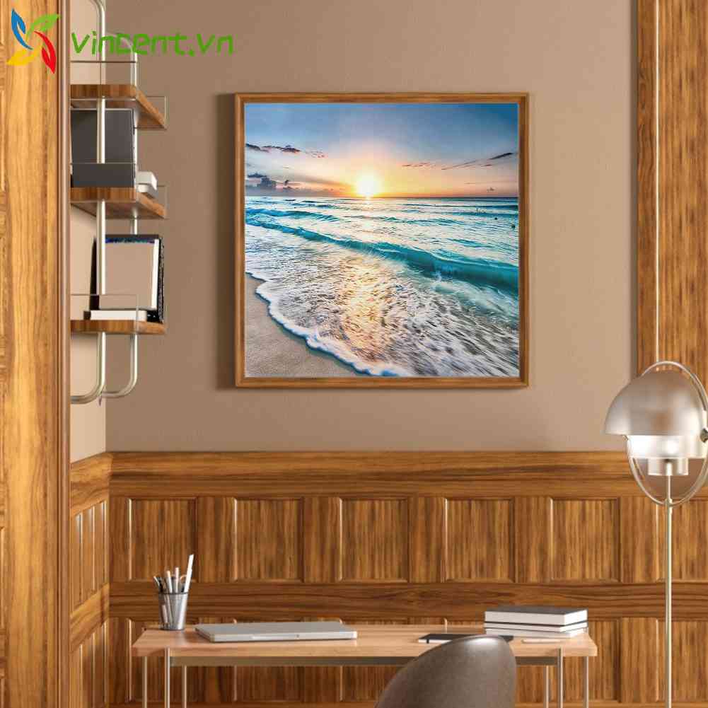 Toàn Bộ Bộ Tranh Thêu Chữ Thập 11CT DIY Hình Bãi Biển