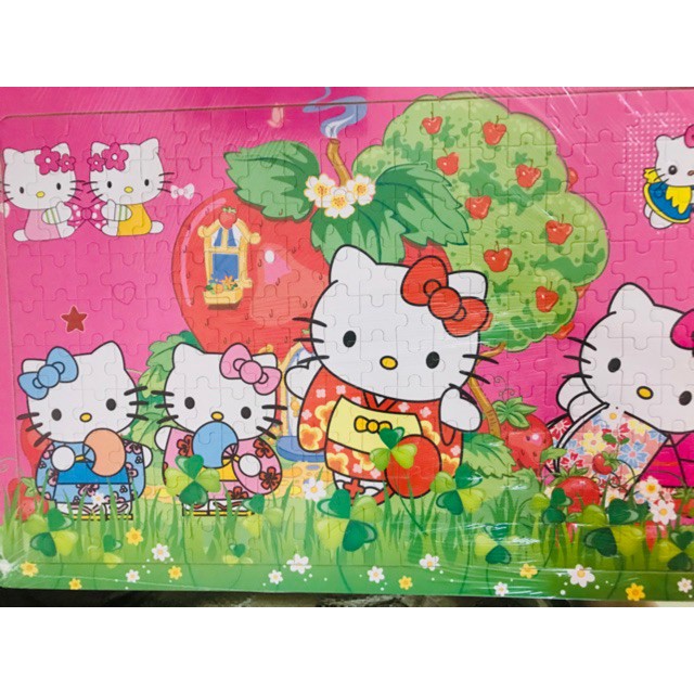 Tranh ghép hình puzzle 200 mảnh nhiều chủ đề (loại bảng gỗ có hình nền phía dưới bảng)