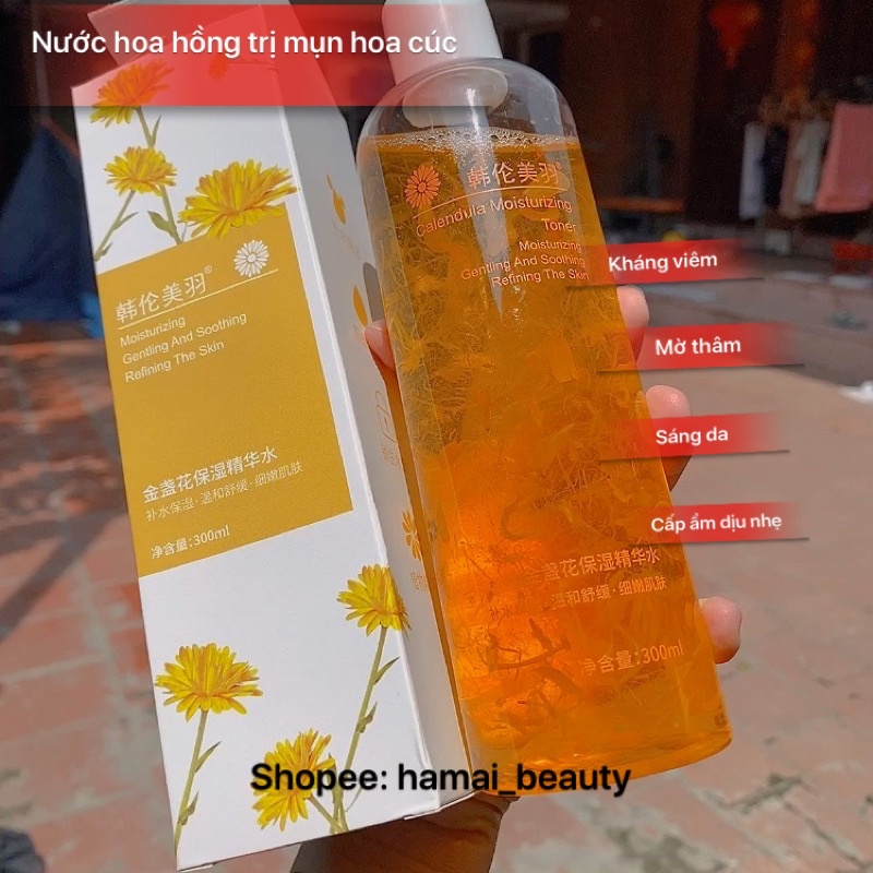 nước hoa hồng hoa cúc tr.ị mụn sáng da