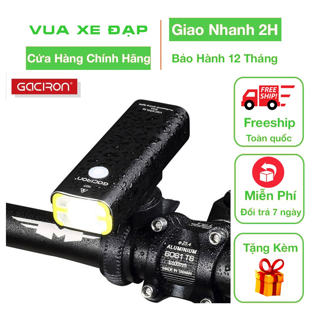 Đèn pha xe đạp Gaciron V9CP-400 D20 Cường Độ Sáng 400 Lumen Chống nước IPX3 Khoảng chiếu sáng lên tới 200m