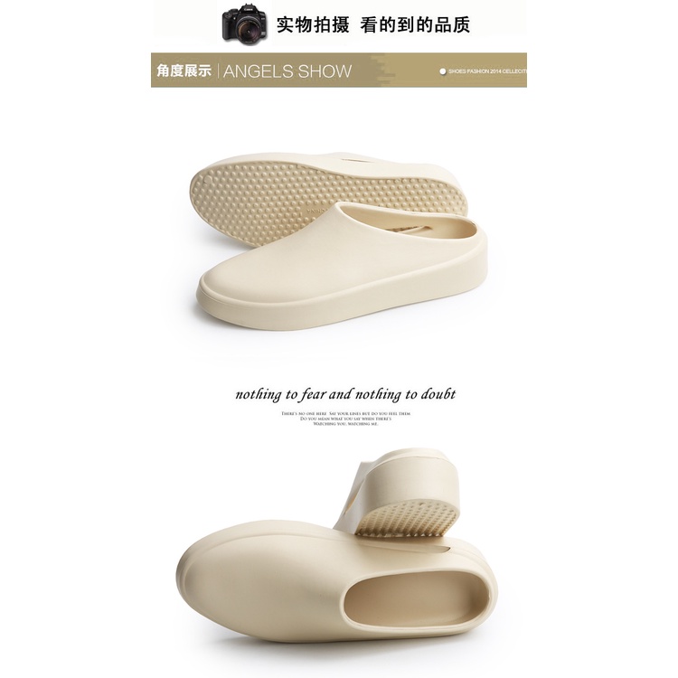 Dép Bít Mũi Chống Trượt Chống Thấm Nước Thời Trang