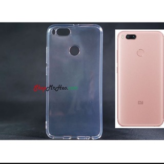 Ốp lưng dẻo silicon trong suốt cho xiaomi mi 5x /Mi A1 tặng kính cường lực