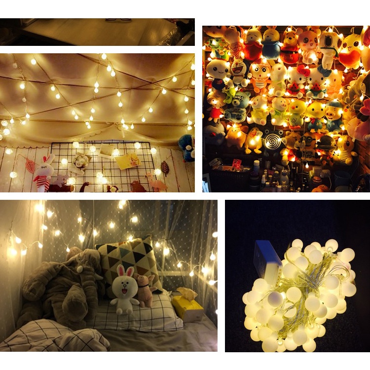 Đèn dây bóng tròn decor sân vườn nhà cửa, quán trà, caffe