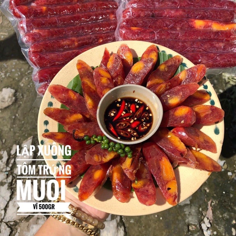 Lạp Tôm Trứng Muối 500g