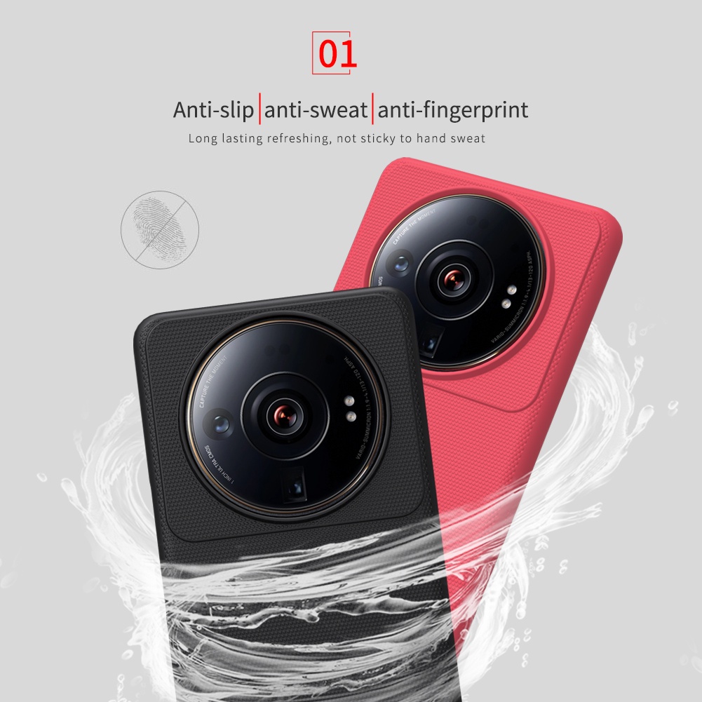 Ốp điện thoại Nillkin bằng PC cứng siêu mỏng mặt nhám chống sốc / dấu vân tay cho Xiaomi Mi 12S Ultra