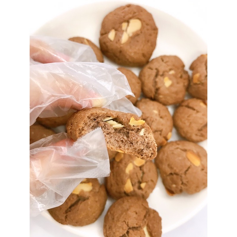 Bánh quy dừa hạnh nhân ăn kiêng 500g - giảm cân không đường