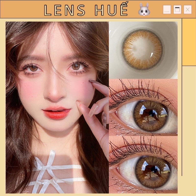 🧡 Album Lens HOT năm 2021 tone Hàn và Trung (kính áp tròng) - Lens Huế 🐰contactlens MÀU NÂU