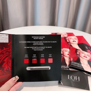 Bảng son sample test YSL Tatouage Couture Velvet Cream