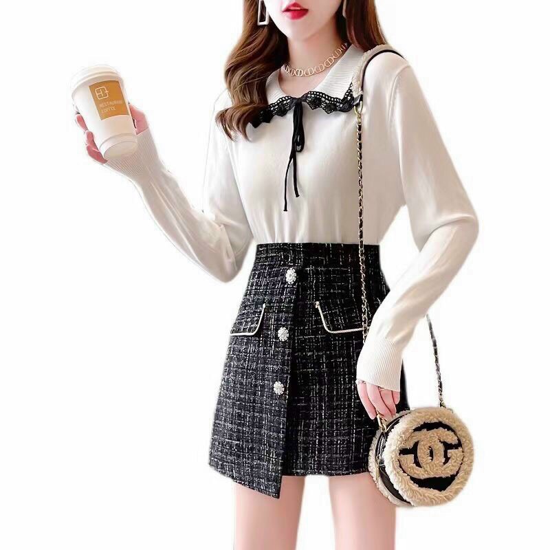 Chân váy dạ dáng A kim tuyến Quảng Châu 2 loại