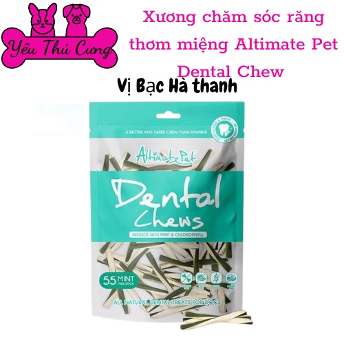Xương Gặm Sạch Răng Cho Chó Altimate Pet Dental Chews Đồ Ăn Thưởng Xương Bàn Chải Canxi Gặm Thơm Miệng Cún-YÊU THÚ CƯNG