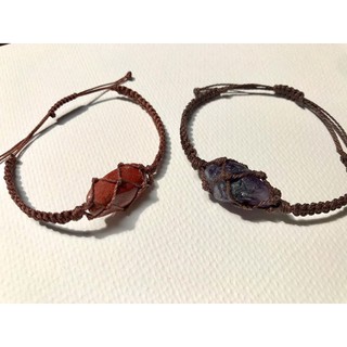 Vòng tay Red Jasper macrame