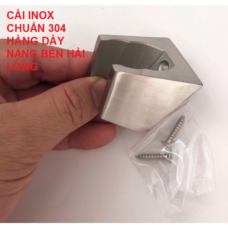 CÀI INOX 304 gác giá đỡ của tay sen tắm và dây xịt gắn tường CÓ 2 KHẤC ĐỂ ĐIỀU CHÌNH CHO TAY SEN TỎA NƯỚC XA HAY GẦN