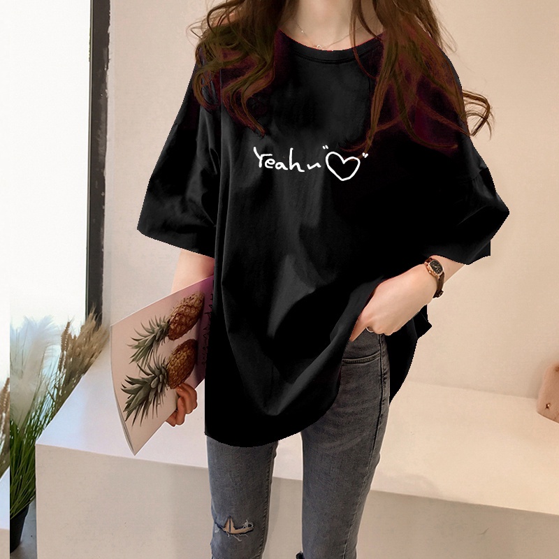 NRVP Áo thun cotton tay ngắn dáng rộng in hình bướm nhiều màu thời trang mùa hè cho nữ