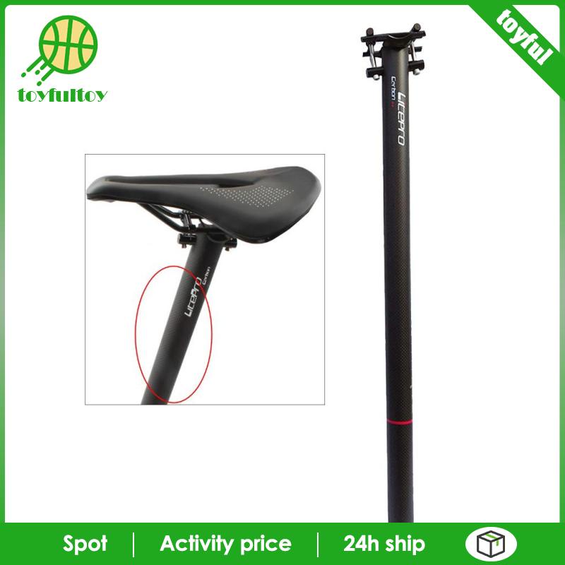 Thanh Đỡ Yên Xe Đạp Bằng Sợi Carbon Dài 580mm 33.9mm Màu Đen