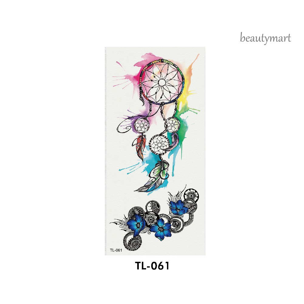 [Hàng mới về] Hình xăm tạm thời hình dreamcatcher cá vàng hoa