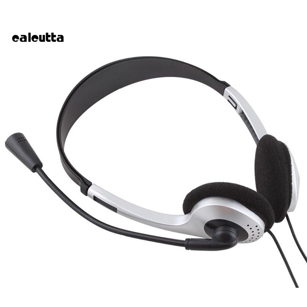 【Ready stock】Wired Earphone Headphone VOIP Headset with Microphone for PC Computer Laptop