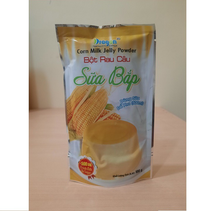 Bột rau câu hương vị sữa bắp thơm ngon DRAGON