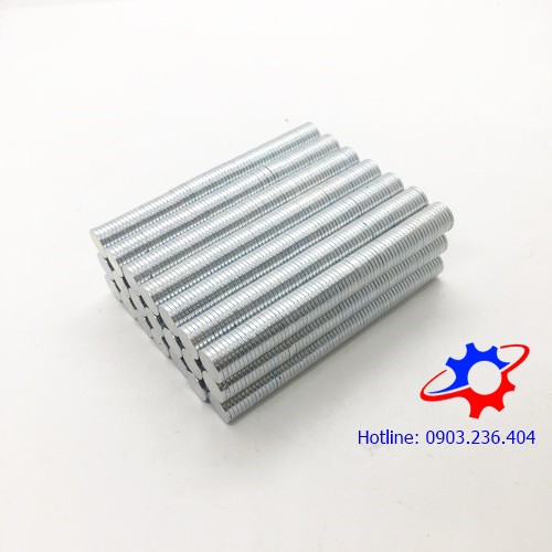 10 VIÊN NAM CHÂM TRÒN KÍCH THƯỚC 12X1.5MM MẠ KẼM