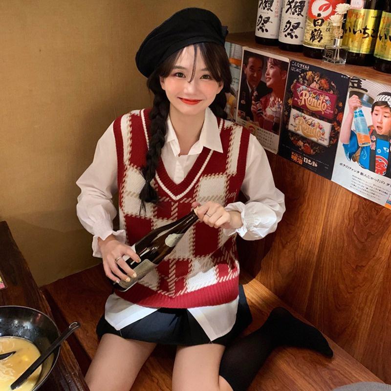 Áo len cổ V không tay thời trang nữ tính | BigBuy360 - bigbuy360.vn