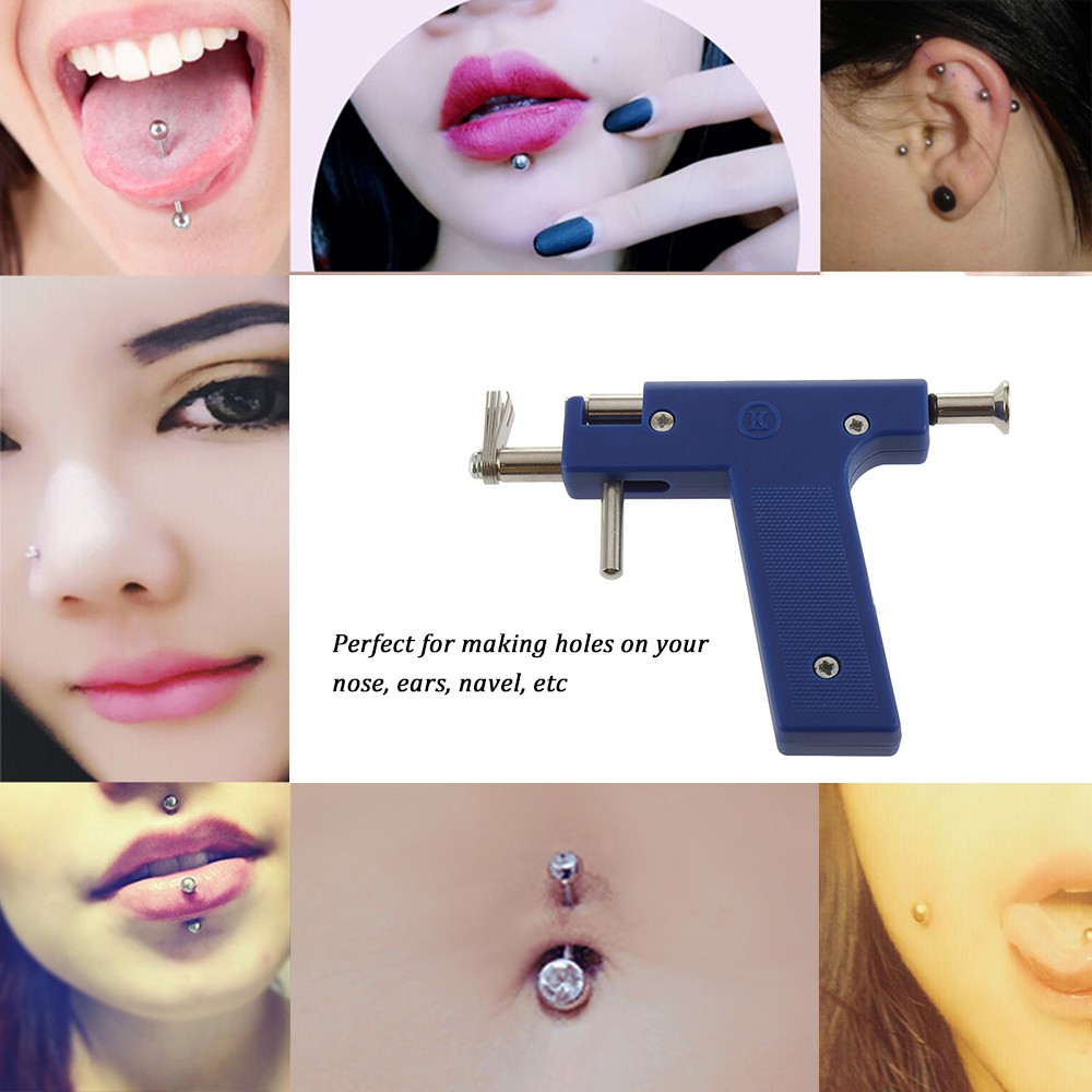 Bộ Súng Bấm Lỗ Tai + 98 Khuyên Tai An Toàn Tiện Dụng Chuyên Nghiệp