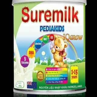Sữa Suremilk Pedia kids IQ Grow 400gr (1-15 tuổi)