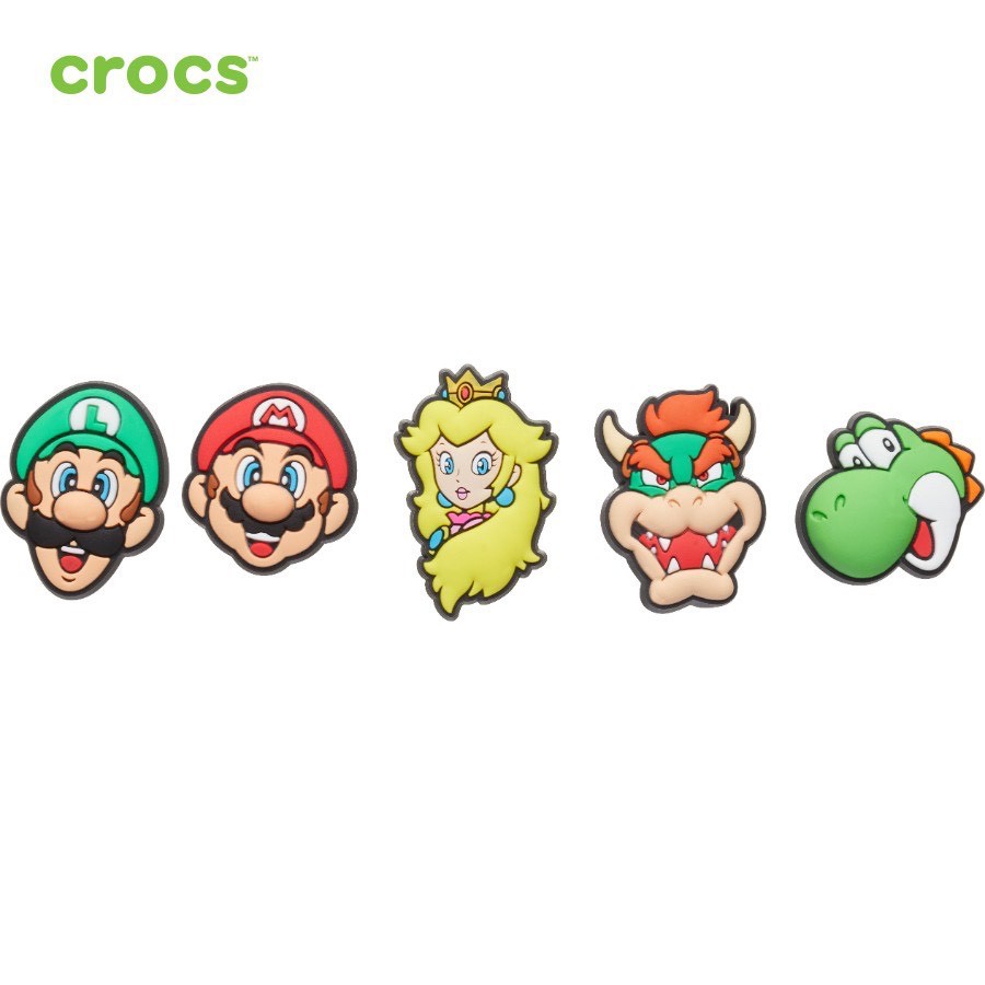 Huy hiệu (Jibbitz) Crocs Super Mario set 5 cái