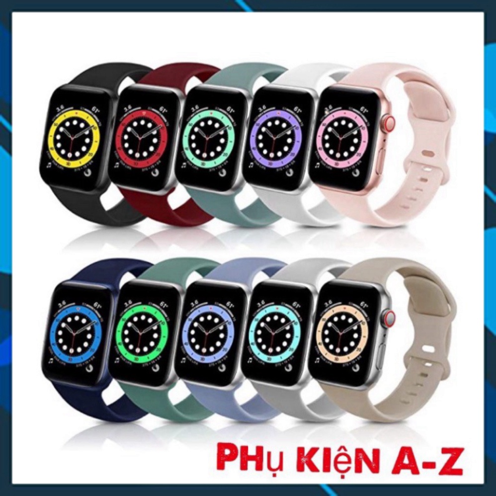 MIỄN PHÍ SHIP DÂY CAO SU APPLE WATCH, T500, WATCH 6, W26, W46, U78Plus /Sport band Đủ size SẢN PHẨM BÁN CHẠY NHẤT