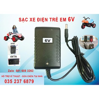 [Sạc Nhanh 6V ] Sạc Xe Điện Trẻ Em 6V - Sạc Ô tô, xe máy điện trẻ em 6V-1000ma ( Đèn báo Xanh Chuyển Đỏ & Tự Ngắt )