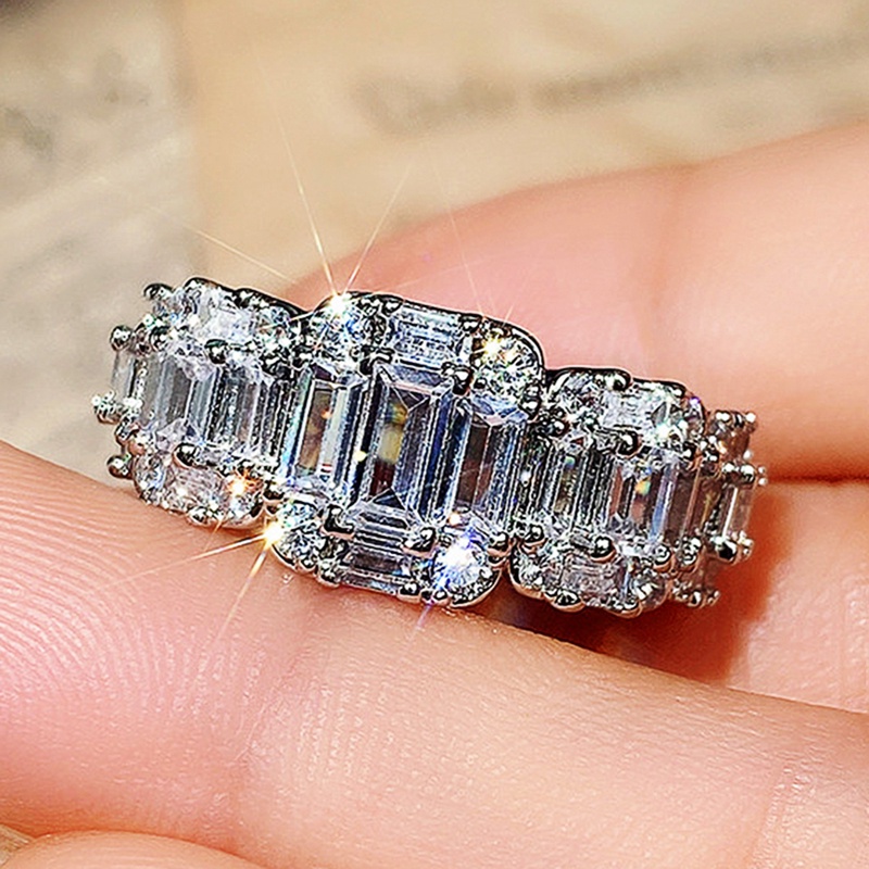 Nhẫn Đeo Tay Kim Loại Đính Đá Thời Trang Cho Nữ