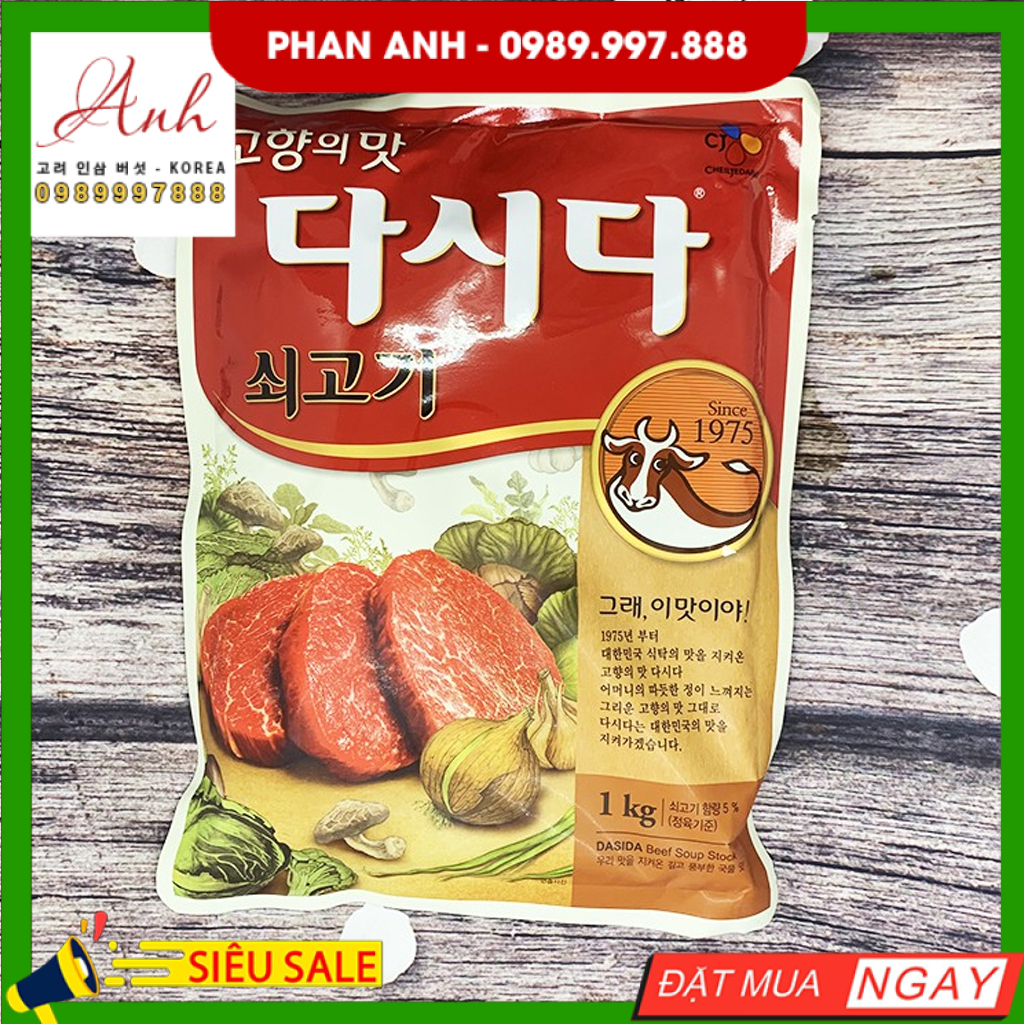 Bột nêm bò Dasida Hàn Quốc 1kg