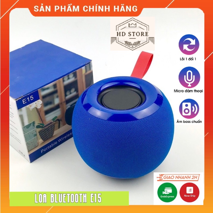 Loa Bluetooth E15 Plus . Âm Thanh Sống Động, Kiểu Dáng Năng Động, Dễ Dàng Sử Dụng, Thuận Tiện Khi Đi Du Lịch, Dã Ngoại