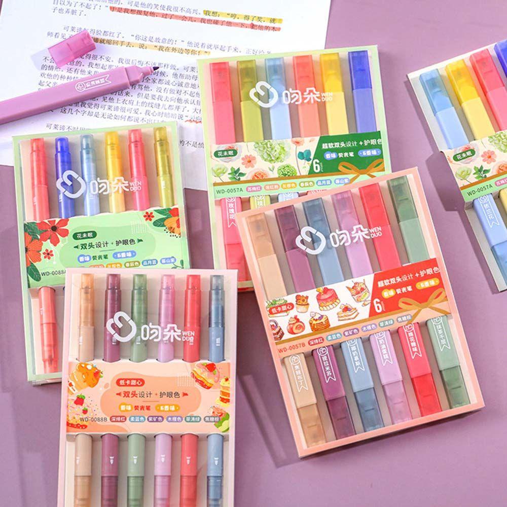 Bút Đánh Dấu Đầu Mềm Nhiều Màu Sắc Dùng Trang Trí Sổ Tay / Trường Học